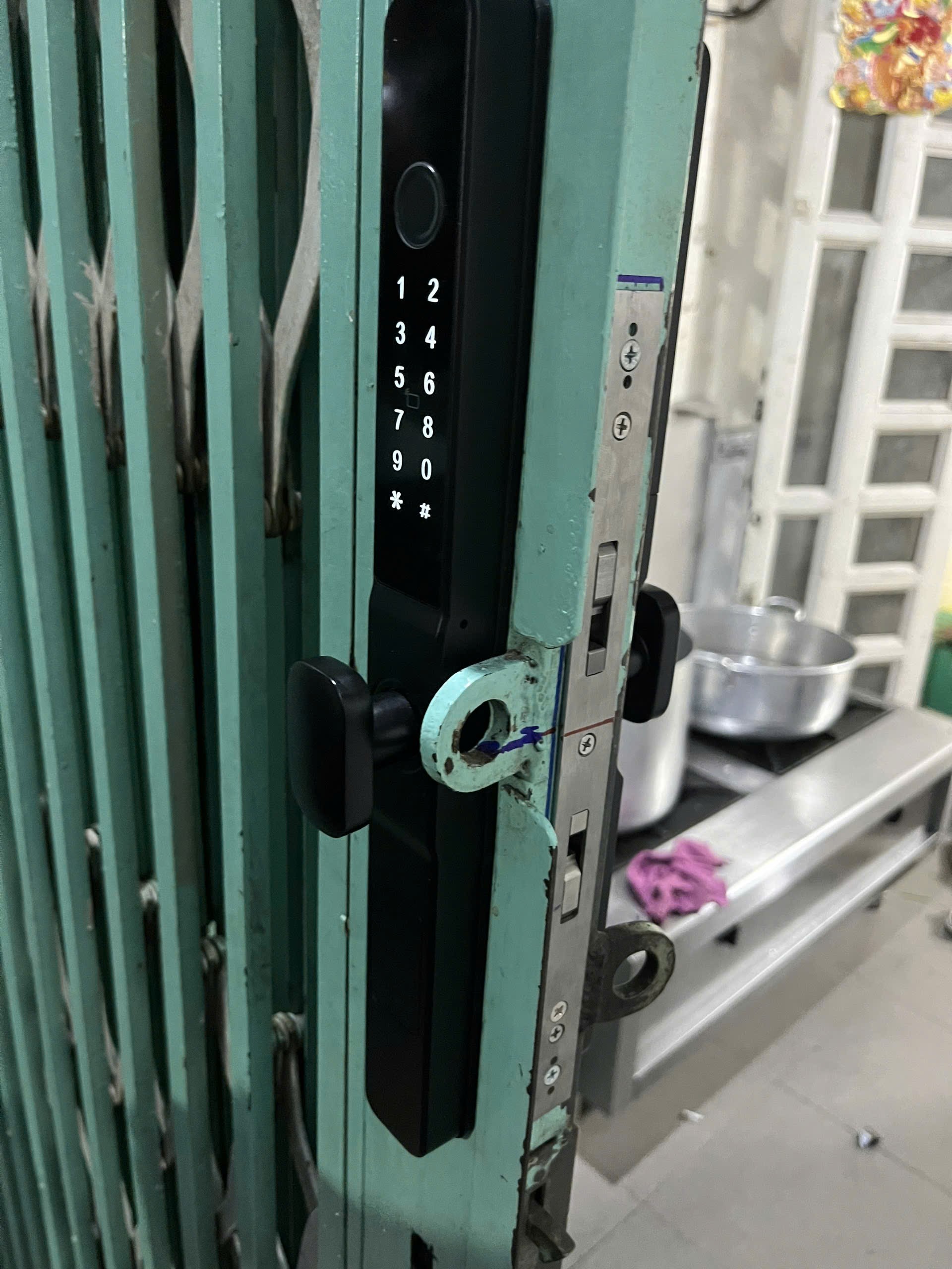 Khoá vân tay cửa kéo CK-02