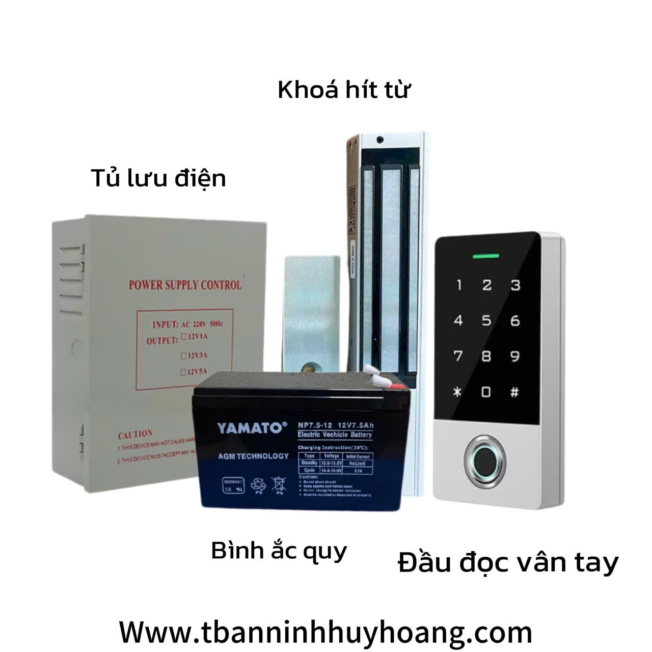 Bộ khóa kiểm soát cửa  vân tay nhà trọ (TF1-01)