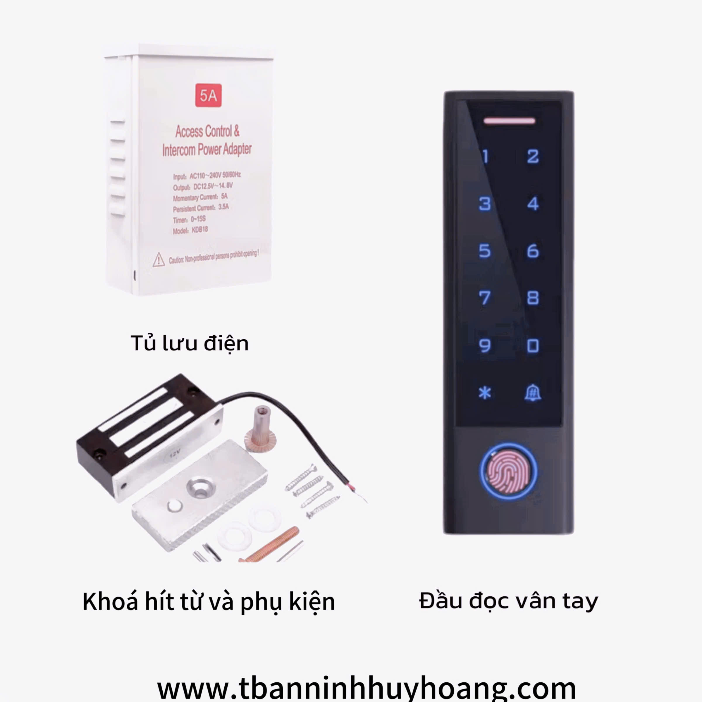 bộ khóa kiểm soát cửa vân tay nhà trọ (CF3-01)